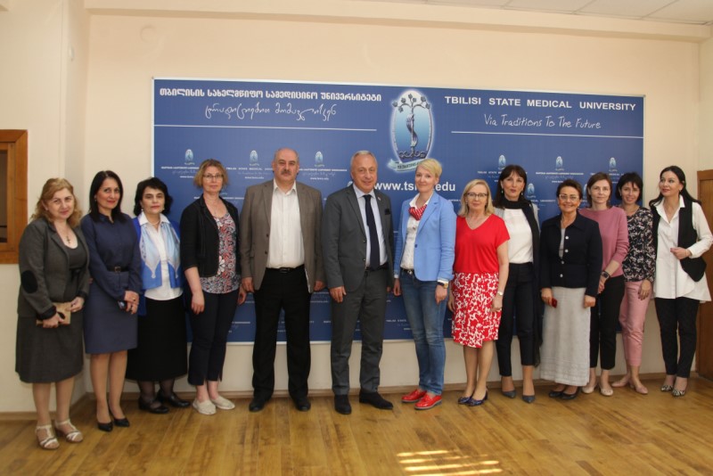 Estonian guests at Tbilisi State Medical University